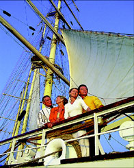 Cruising on a sailboat